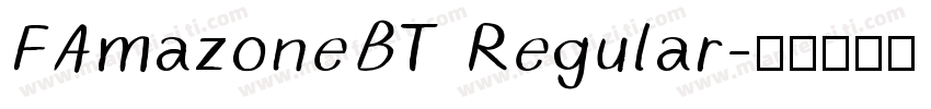 FAmazoneBT Regular字体转换
